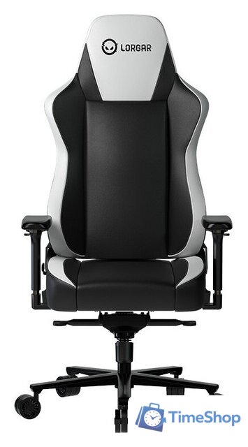 Игровое (геймерское) кресло Lorgar Base 311 (черный/белый) - Изображение №1 — Интернет-магазин Time-Shop