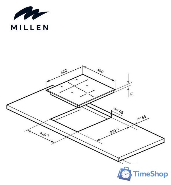 Варочная панель Millen MIH 452 BL - Изображение №7 — Интернет-магазин Time-Shop