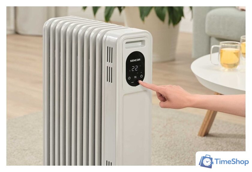 Масляный радиатор Sencor SOH 6211WH - Изображение №9 — Интернет-магазин Time-Shop