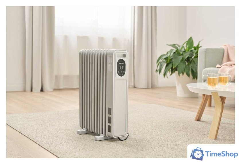 Масляный радиатор Sencor SOH 6211WH - Изображение №8 — Интернет-магазин Time-Shop