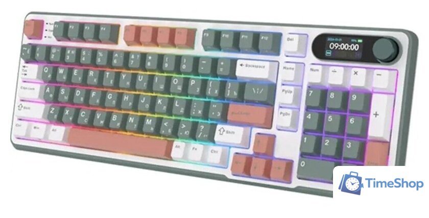 Клавиатура Royal Kludge RK-S98 RGB Clay Green (RK Pale Green) - Изображение №2 — Интернет-магазин Time-Shop