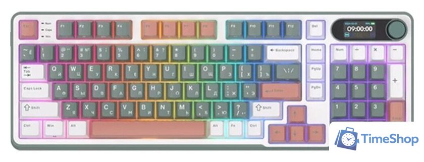 Клавиатура Royal Kludge RK-S98 RGB Clay Green (RK Pale Green) - Изображение №1 — Интернет-магазин Time-Shop
