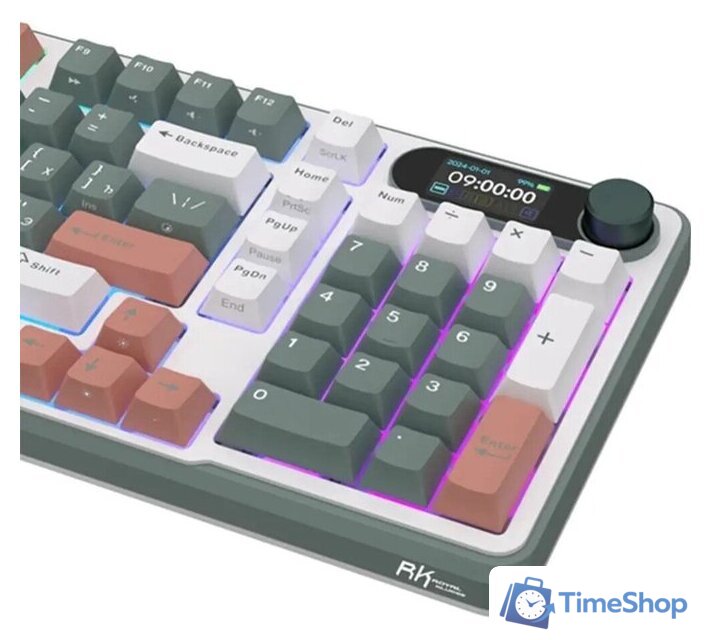 Клавиатура Royal Kludge RK-S98 RGB Clay Green (RK Pale Green) - Изображение №4 — Интернет-магазин Time-Shop