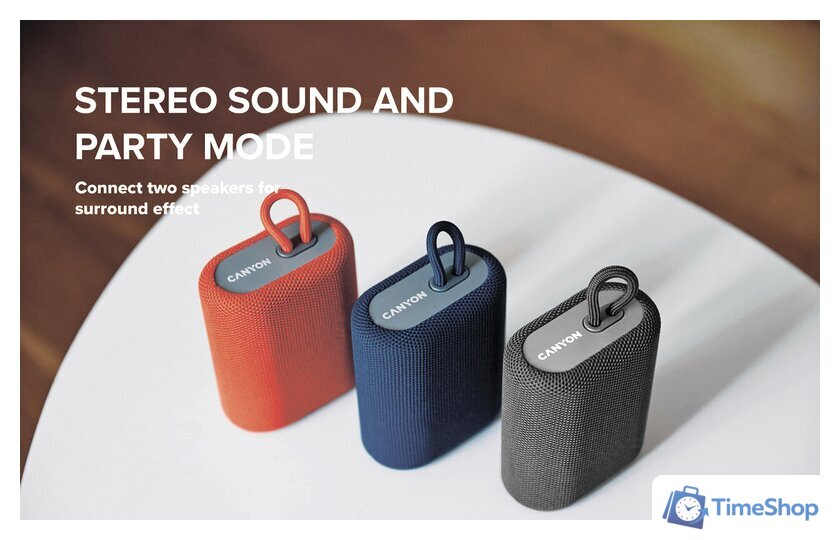 Беспроводная колонка Canyon BSP-4 (красный) - Изображение №8 — Интернет-магазин Time-Shop