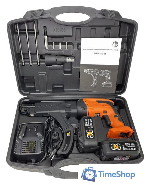 Шуруповерт для гипсокартона GNG GNBSC55 (с 2-мя АКБ, кейс) - Изображение №1 — Интернет-магазин Time-Shop