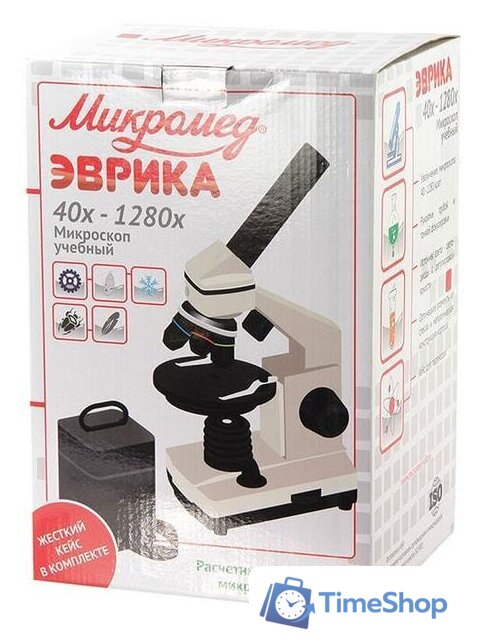 Детский микроскоп Микромед Эврика 40х-1280х в кейсе 22831 - Изображение №11 — Интернет-магазин Time-Shop