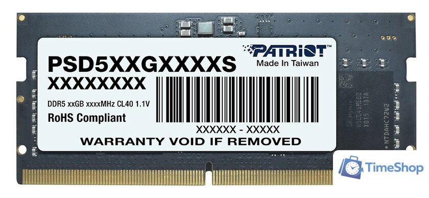 Оперативная память Patriot Signature Line 16ГБ DDR5 5600 МГц PSD516G560081S - Изображение №1 — Интернет-магазин Time-Shop