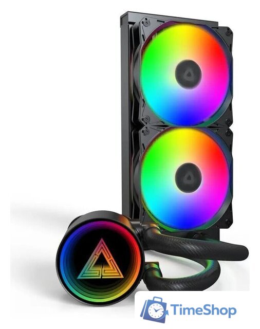 Система жидкостного охлаждения для процессора Montech LightFlow ARGB 240 (черный) - Изображение №2 — Интернет-магазин Time-Shop