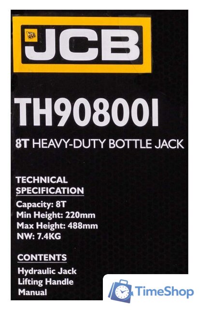 Бутылочный домкрат JCB TH908001 (8т) - Изображение №5 — Интернет-магазин Time-Shop