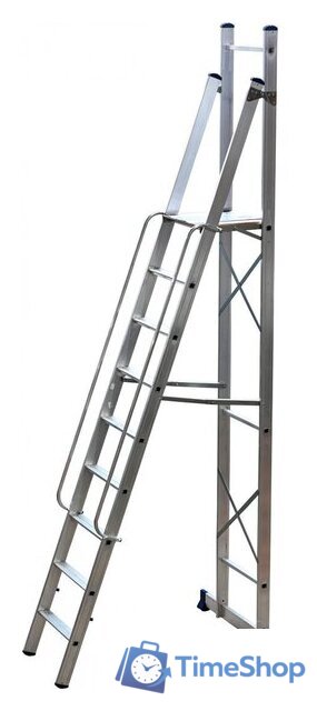 Лестница-стремянка Алюмет АРЕ1409.00.000 (9 ступеней) - Изображение №1 — Интернет-магазин Time-Shop
