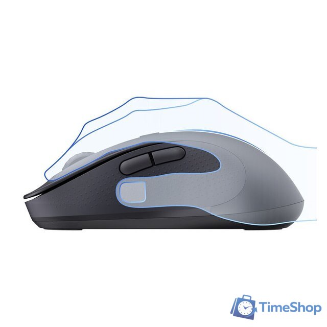 Мышь Baseus F02 Ergonomic Wireless Mouse (черный, без батарейки в комплекте) - Изображение №4 — Интернет-магазин Time-Shop