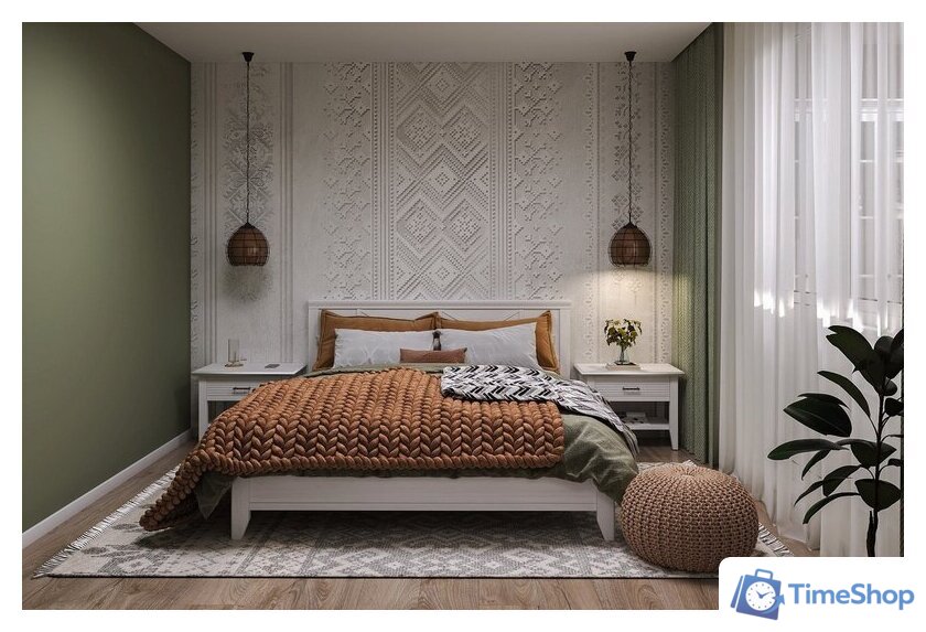 Кровать Ангстрем Кантри спальня КА-800.26 исп.22 (блан-шене) - Изображение №7 — Интернет-магазин Time-Shop