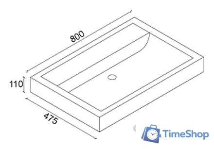  Misty Венера - 80 Тумба с 2 ящ. белая - П-Внр01080-012Я - Изображение №6 — Интернет-магазин Time-Shop
