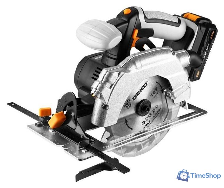 Дисковая (циркулярная) пила Deko DKCS20 Laser 063-4205 (с 1-им АКБ) - Изображение №2 — Интернет-магазин Time-Shop