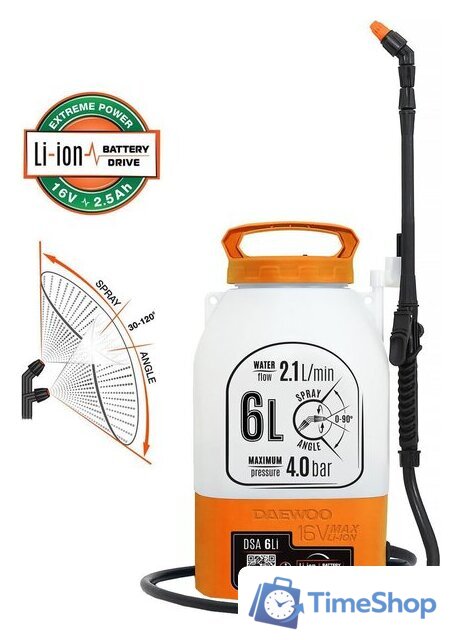 Аккумуляторный опрыскиватель Daewoo Power DSA 6Li - Изображение №1 — Интернет-магазин Time-Shop