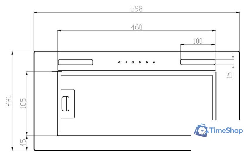 Кухонная вытяжка Schtoff DNS light 60 Black (черный) - Изображение №3 — Интернет-магазин Time-Shop