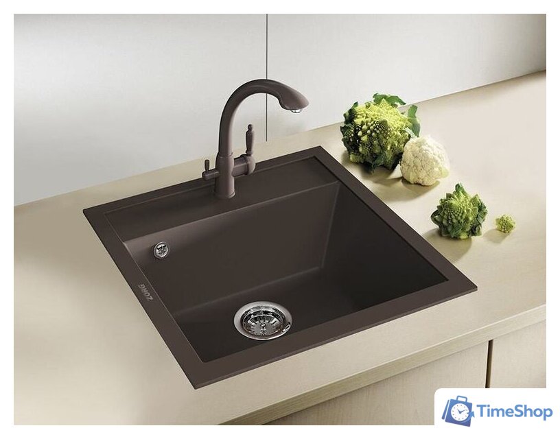 Кухонная мойка ZorG Como 51 (песчаный берег) - Изображение №3 — Интернет-магазин Time-Shop