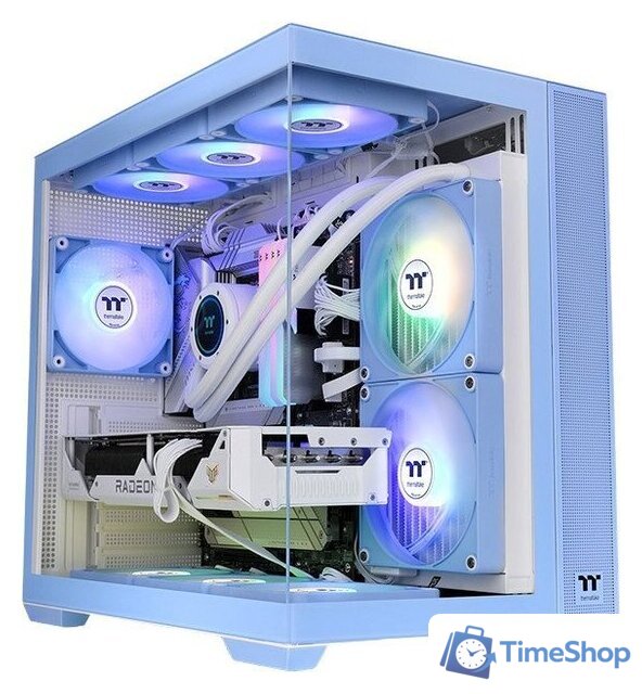 Корпус Thermaltake View 380 TG ARGB Hydrangea Blue CA-1Z2-00MFWN-00 - Изображение №1 — Интернет-магазин Time-Shop
