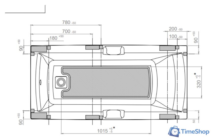 Ванна Triton Алекса 170x75 (с ножками и экраном) - Изображение №6 — Интернет-магазин Time-Shop