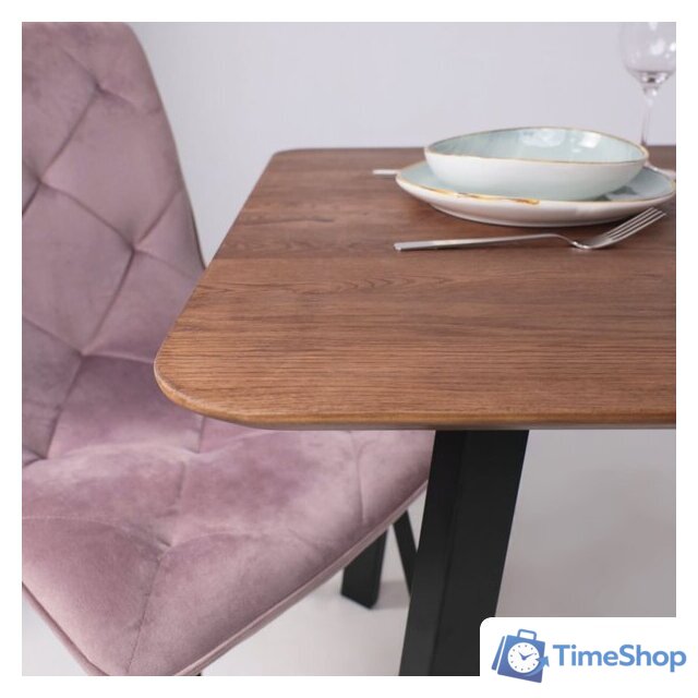 Кухонный стол ОКА Майон 120x80x74 (дуб мореный/черный) - Изображение №9 — Интернет-магазин Time-Shop