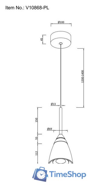 Подвесная люстра Moderli Senta V11368-PL - Изображение №7 — Интернет-магазин Time-Shop