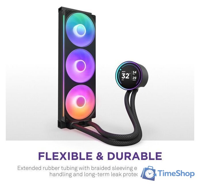 Система жидкостного охлаждения для процессора NZXT Kraken Elite 360 RGB RL-KR36E-B2 - Изображение №9 — Интернет-магазин Time-Shop