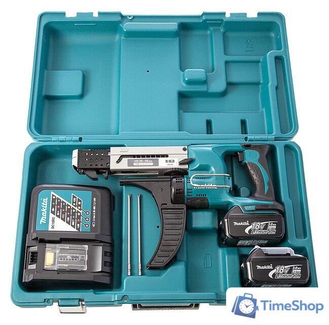 Шуруповерт для гипсокартона Makita DFR550RFE (с 2-мя АКБ, кейс) - Изображение №6 — Интернет-магазин Time-Shop