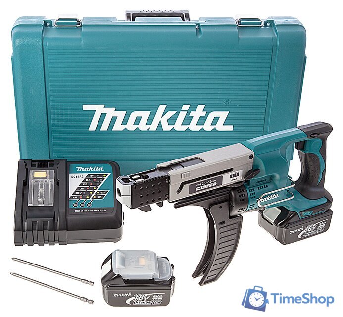 Шуруповерт для гипсокартона Makita DFR550RFE (с 2-мя АКБ, кейс) - Изображение №5 — Интернет-магазин Time-Shop