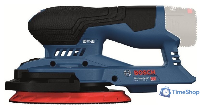 Эксцентриковая шлифмашина Bosch GEX 12V-150-3 Professional 0601373300 (без АКБ) - Изображение №1 — Интернет-магазин Time-Shop