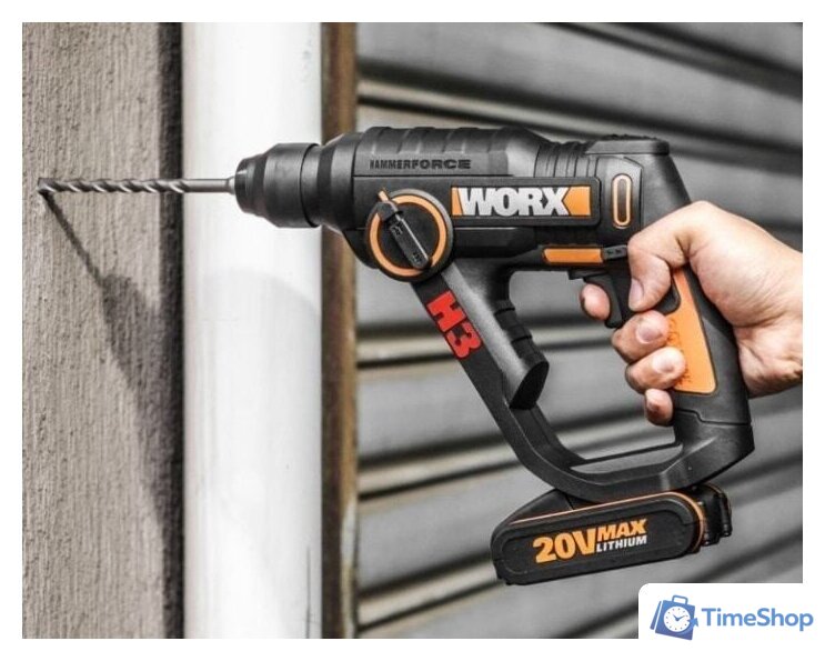 Перфоратор Worx WX390.1 (с 2-мя АКБ, кейс) - Изображение №2 — Интернет-магазин Time-Shop