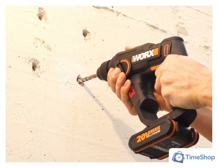 Перфоратор Worx WX390.1 (с 2-мя АКБ, кейс) - Изображение №7 — Интернет-магазин Time-Shop