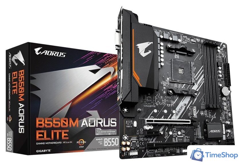 Материнская плата Gigabyte B550M Aorus Elite (rev. 1.0) - Изображение №5 — Интернет-магазин Time-Shop