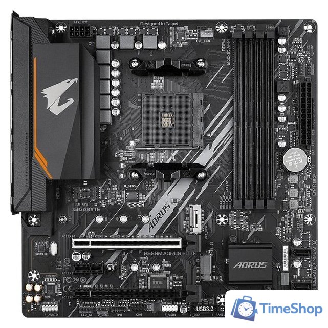 Материнская плата Gigabyte B550M Aorus Elite (rev. 1.0) - Изображение №1 — Интернет-магазин Time-Shop