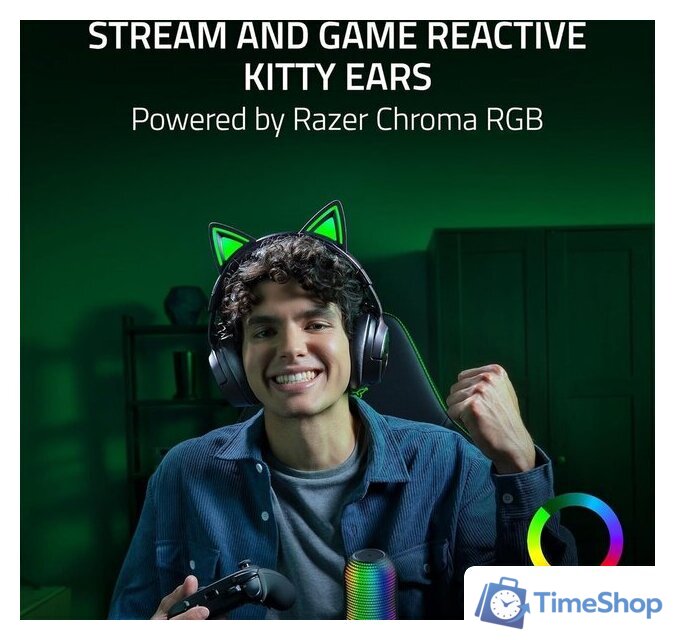 Наушники Razer Kraken Kitty V3 Pro (черный) - Изображение №13 — Интернет-магазин Time-Shop
