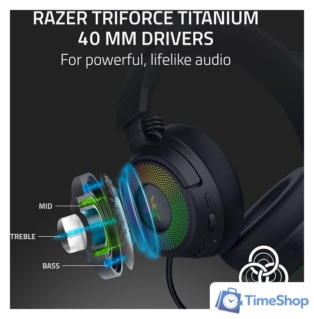 Наушники Razer Kraken Kitty V3 Pro (черный) - Изображение №8 — Интернет-магазин Time-Shop