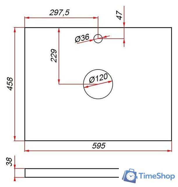  ЗОВ Тумба под умывальник Дион 60 D60LAFM7015MKV5-HPL38T (туя/графит матовый) - Изображение №5 — Интернет-магазин Time-Shop