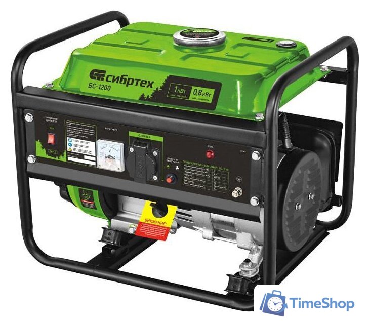 Бензиновый генератор СибрТех БС-1200 - Изображение №1 — Интернет-магазин Time-Shop