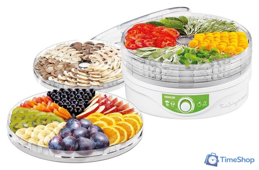 Сушилка для овощей и фруктов Sencor SFD 1205WH - Изображение №2 — Интернет-магазин Time-Shop