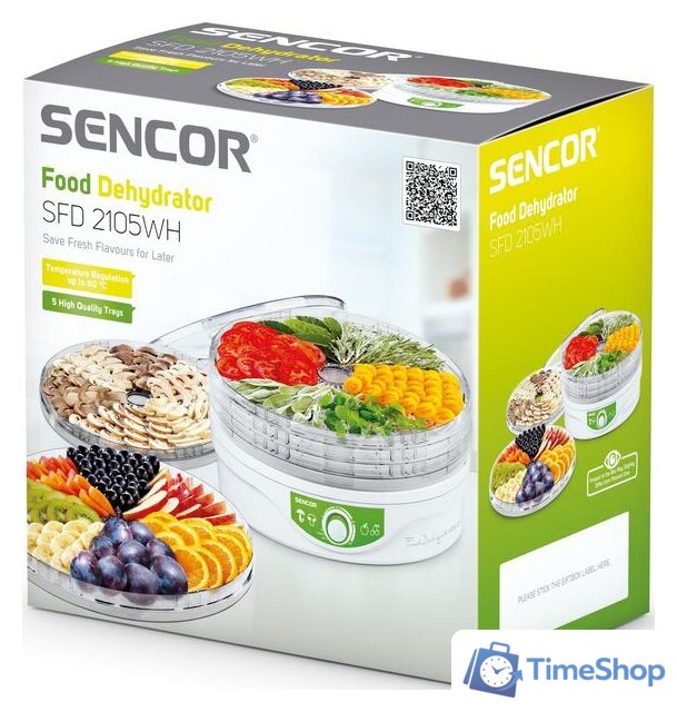 Сушилка для овощей и фруктов Sencor SFD 1205WH - Изображение №12 — Интернет-магазин Time-Shop