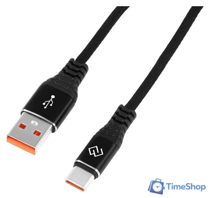 Кабель Digma DG-USBA-С-1M-27W USB Type-A - USB Type-C (1 м, черный) - Изображение №7 — Интернет-магазин Time-Shop