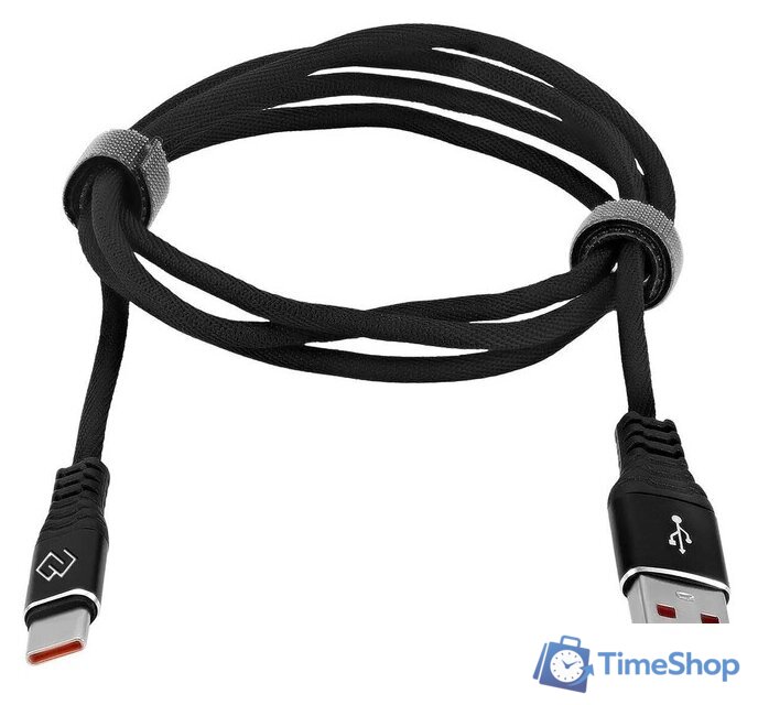 Кабель Digma DG-USBA-С-1M-27W USB Type-A - USB Type-C (1 м, черный) - Изображение №2 — Интернет-магазин Time-Shop