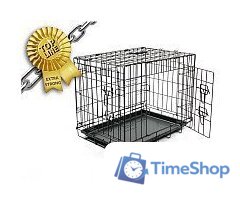 Клетка Duvo Plus Pet Kennel XX-Large 780/484/DV (черный) - Изображение №3 — Интернет-магазин Time-Shop