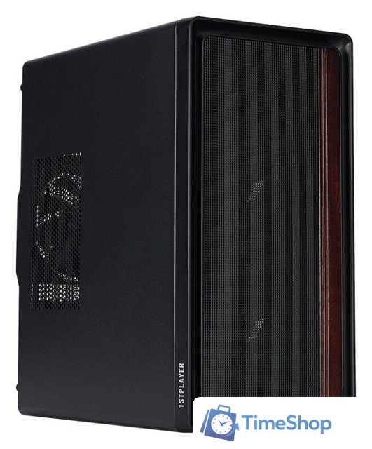 Корпус 1stPlayer WD1 WD1-BK-3F (черный) - Изображение №1 — Интернет-магазин Time-Shop