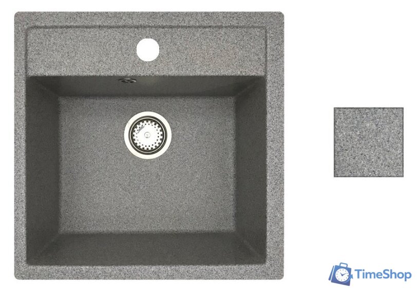 Кухонная мойка БелЭворс Rio + смеситель W4998-4 + дозатор L405-1 (серый/сатин) - Изображение №8 — Интернет-магазин Time-Shop