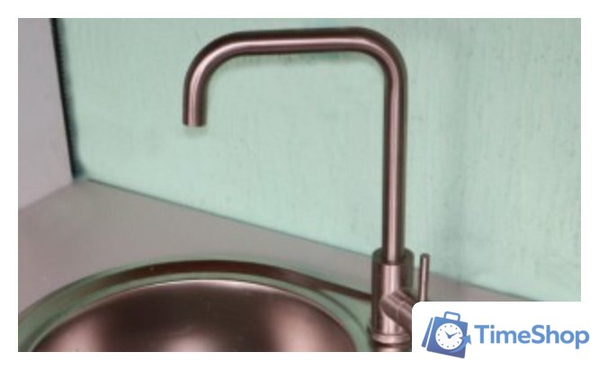 Кухонная мойка БелЭворс Rio + смеситель W4998-4 + дозатор L405-1 (серый/сатин) - Изображение №9 — Интернет-магазин Time-Shop