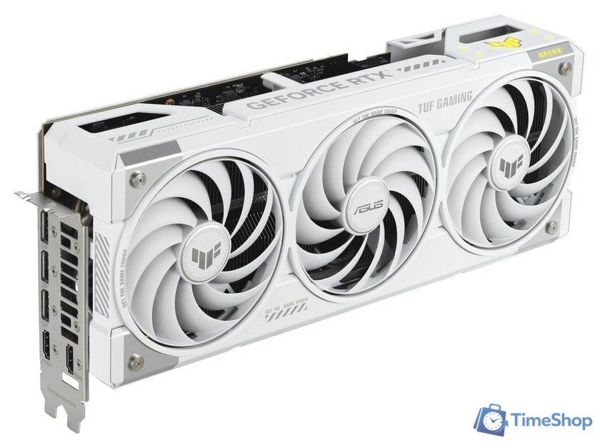 Видеокарта ASUS TUF Gaming GeForce RTX 5070 Ti 16GB GDDR7 White OC Edition TUF-RTX5070TI-O16G-WHITE-GAMING - Изображение №1 — Интернет-магазин Time-Shop