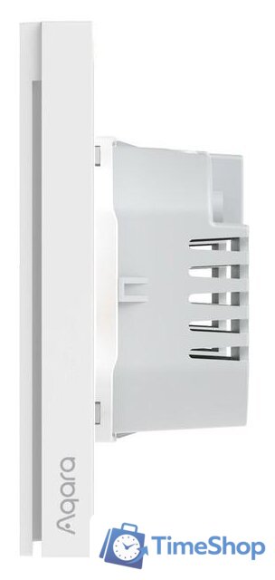 Выключатель Aqara Smart Wall Switch H1 двухклавишный без нейтрали (белый) - Изображение №2 — Интернет-магазин Time-Shop