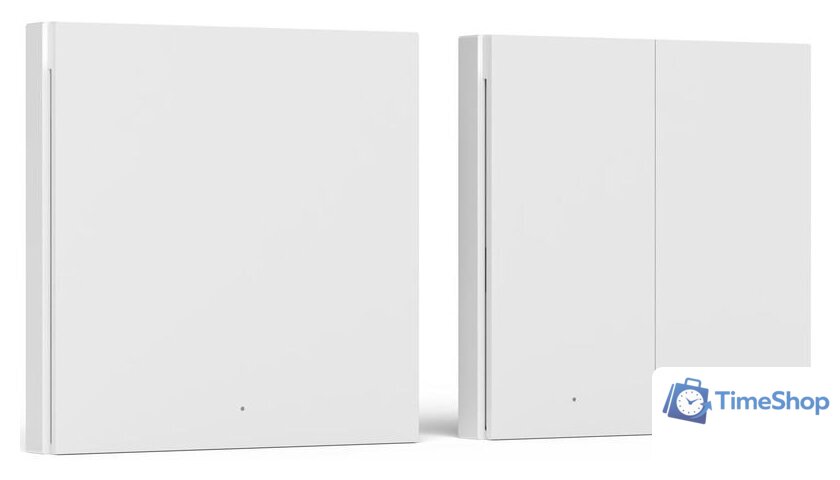 Выключатель Aqara Smart Wall Switch H1 двухклавишный без нейтрали (белый) - Изображение №5 — Интернет-магазин Time-Shop
