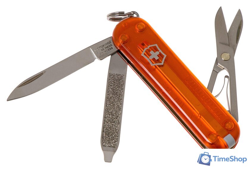 Мультитул Victorinox Classic SD Transparent (оранжевый) - Изображение №1 — Интернет-магазин Time-Shop