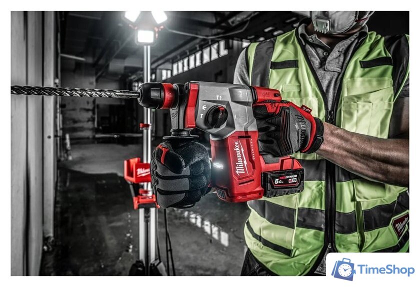 Перфоратор Milwaukee M18 BLHXMC-502X 4933499459 (с 2-мя АКБ, кейс) - Изображение №18 — Интернет-магазин Time-Shop